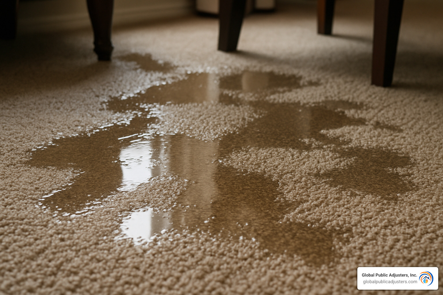 water damage carpet drying