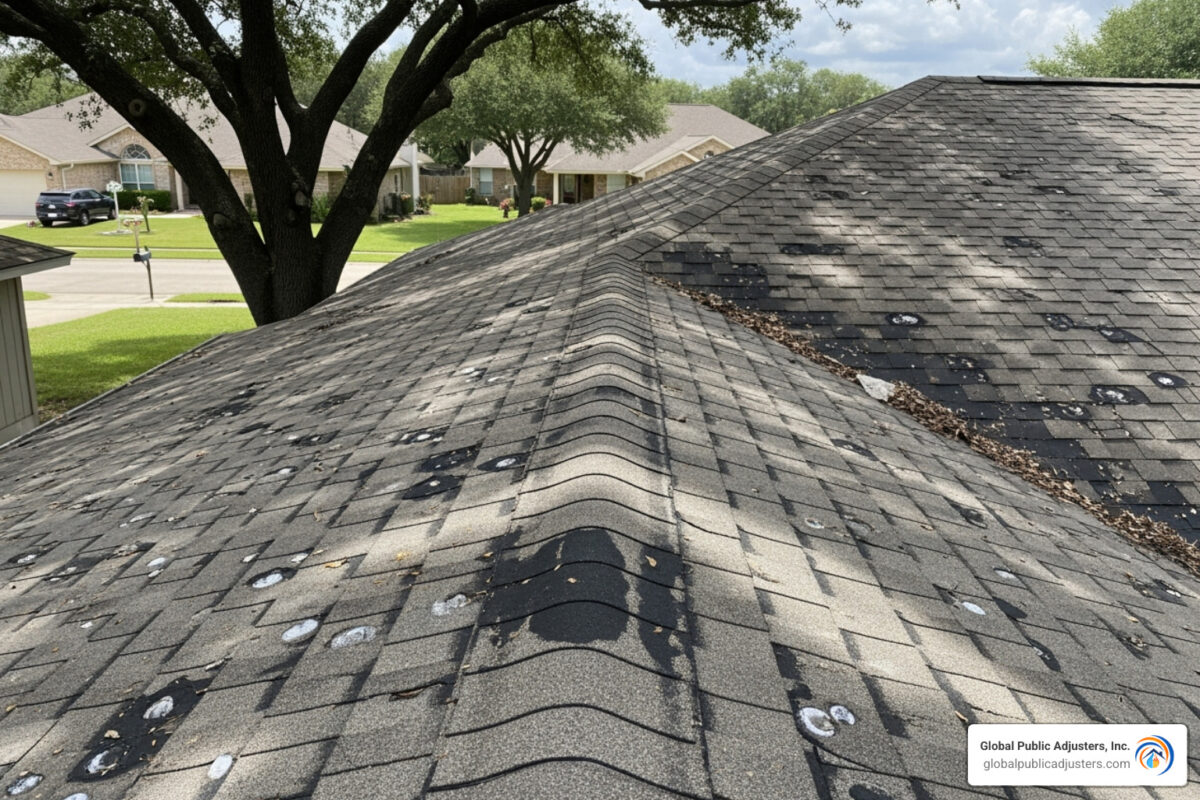 average insurance payout for hail damage roof