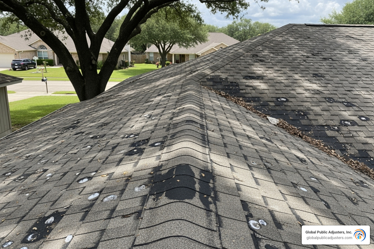 average insurance payout for hail damage roof