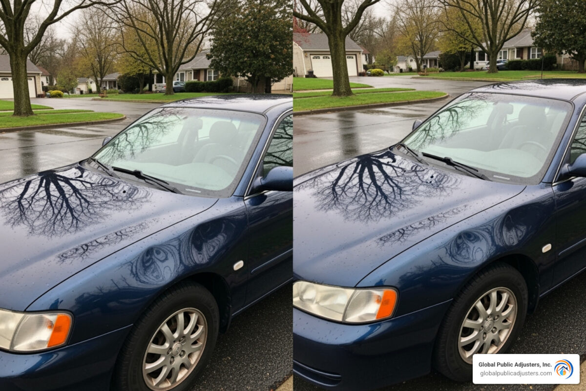 how much is the average hail damage claim