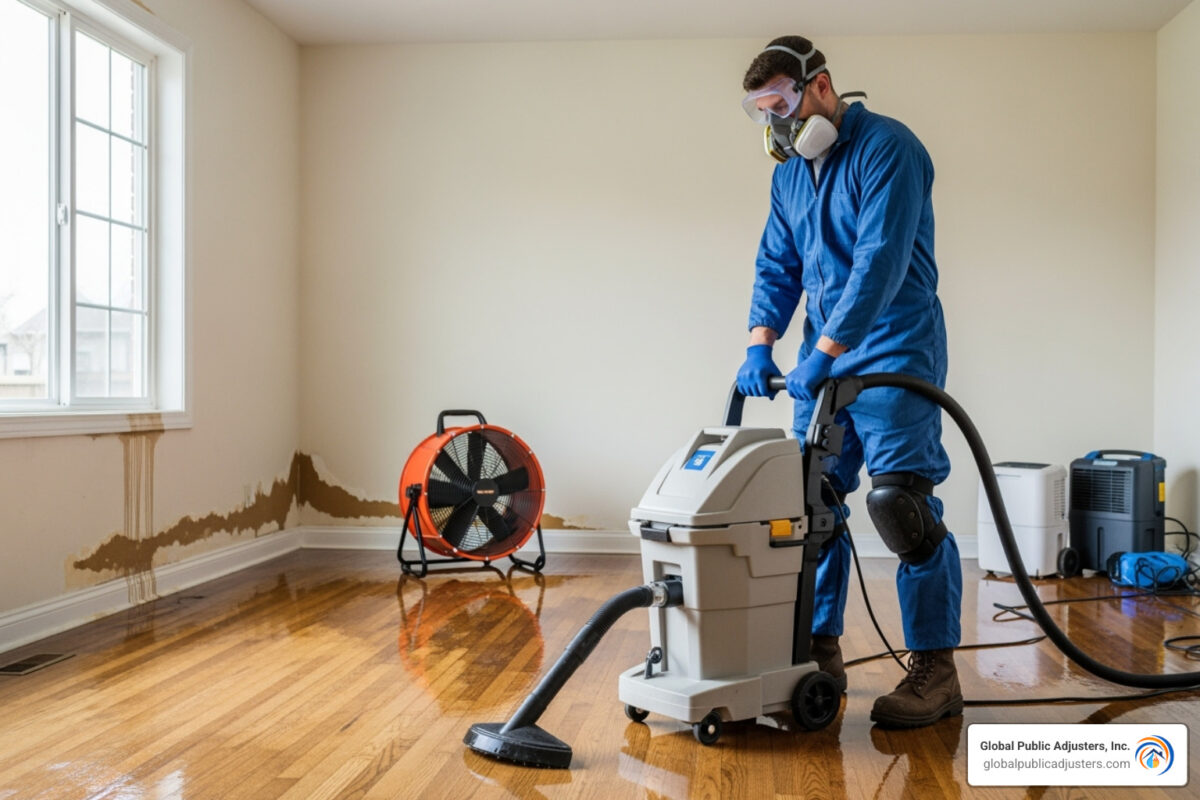 water damage restoration contractor near me