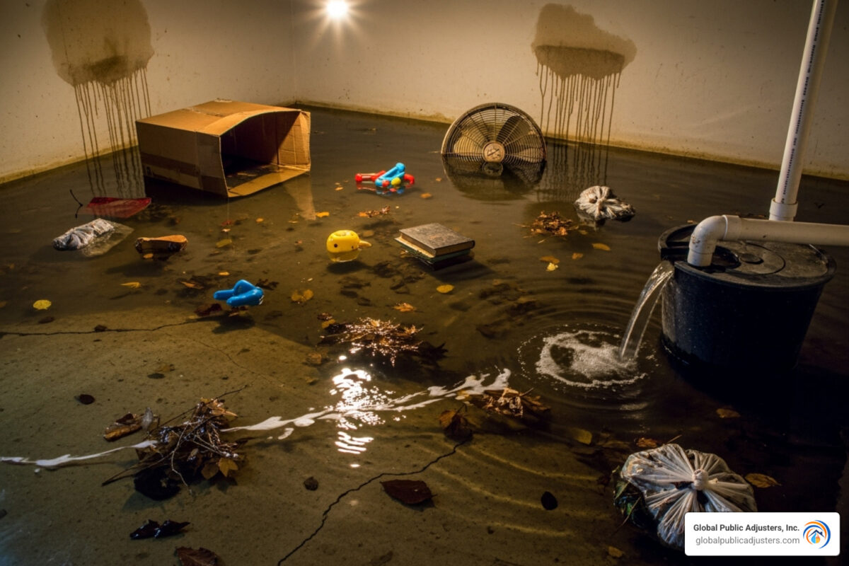 average water backup claim