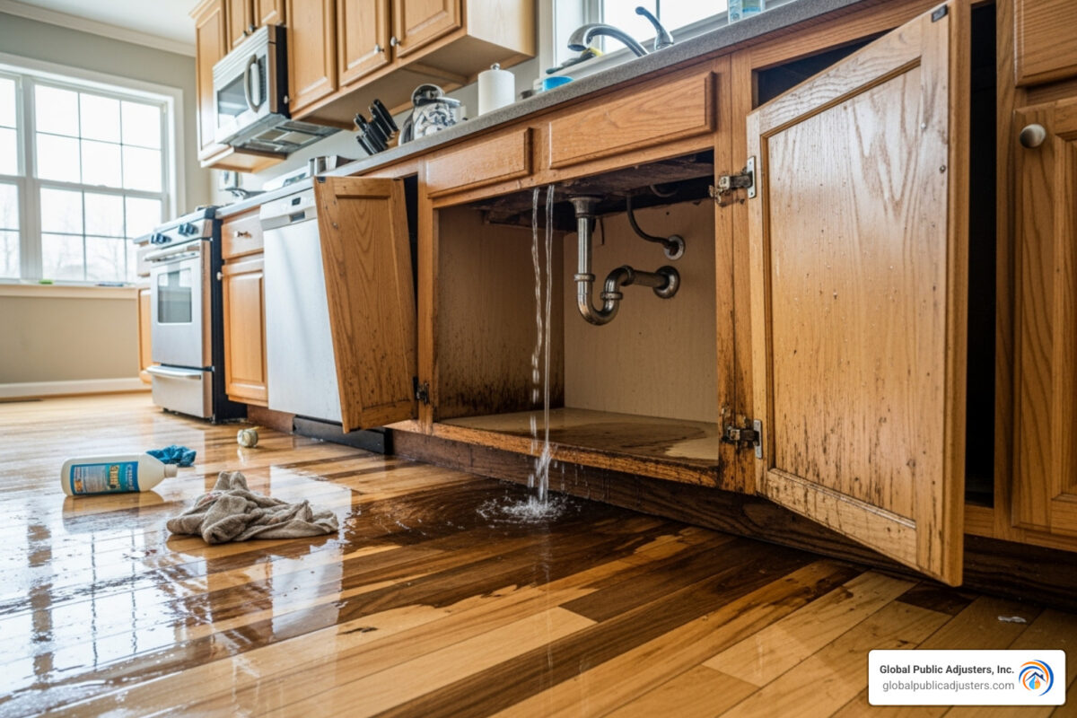 kitchen water damage repair