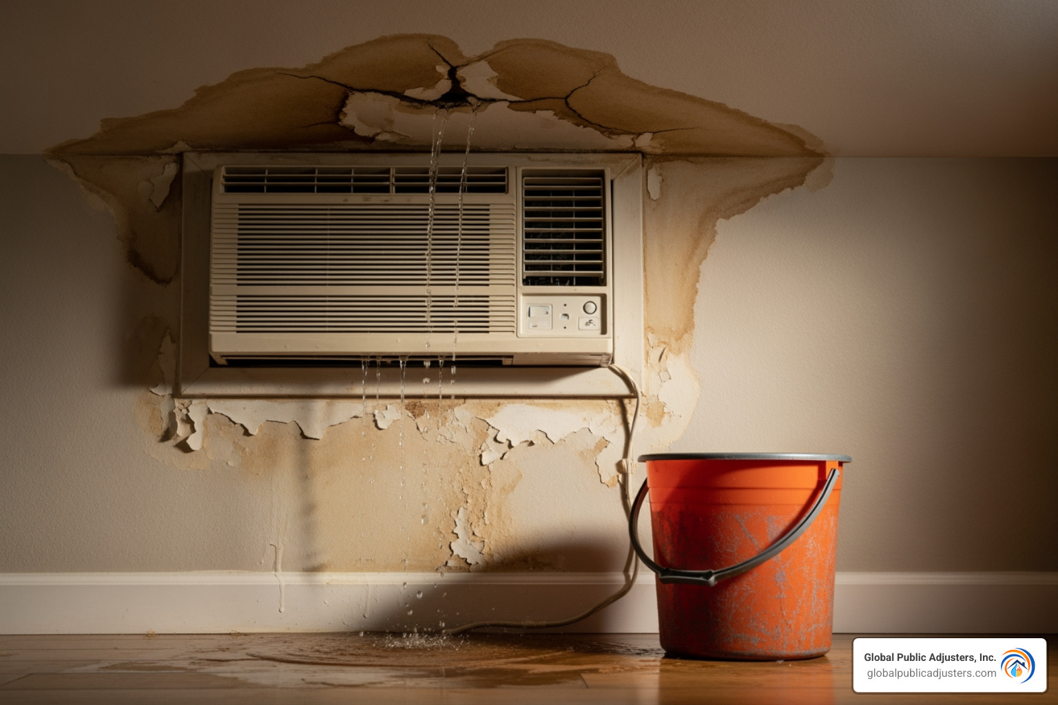 ac leak damage insurance claim