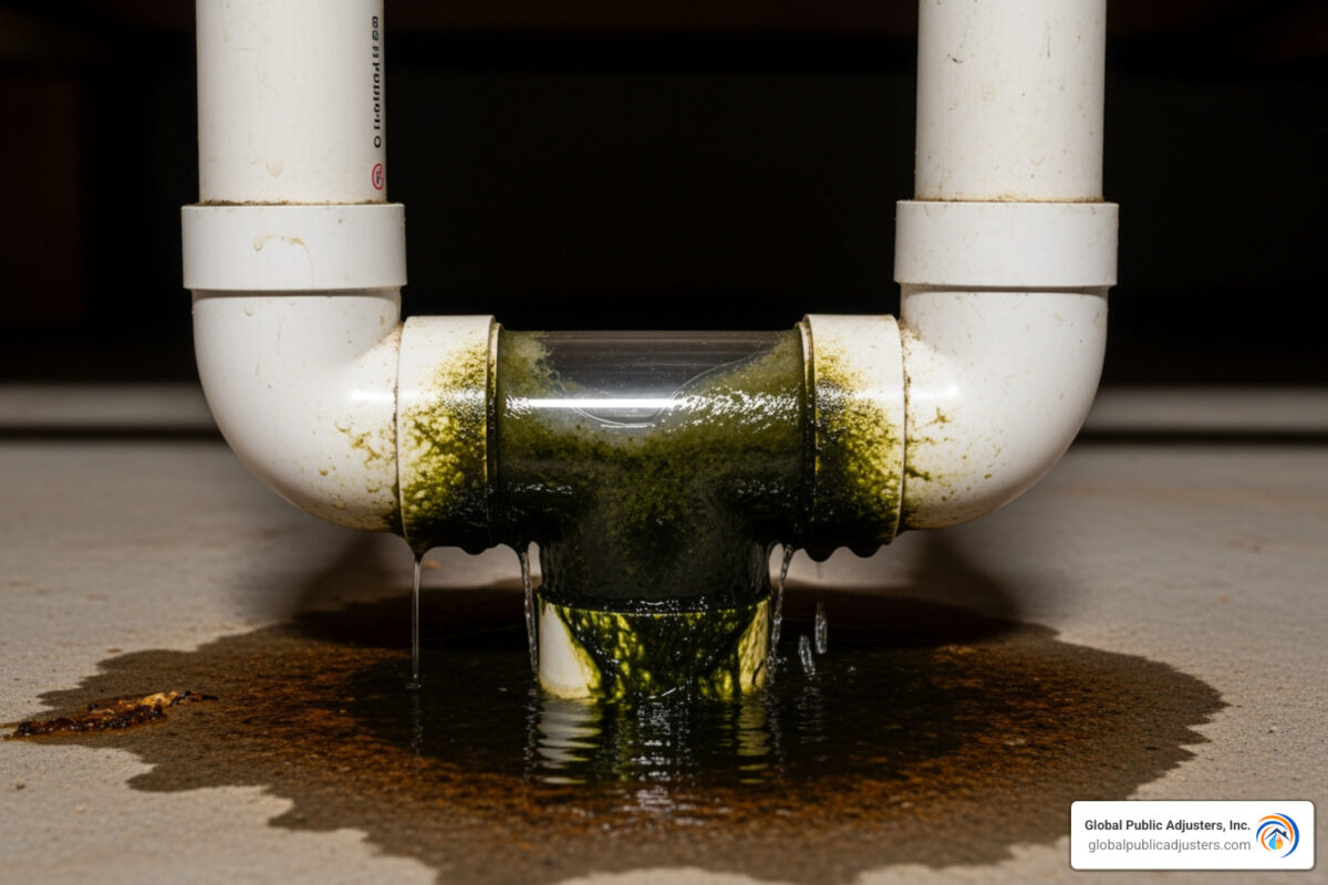 Clogged AC drain line