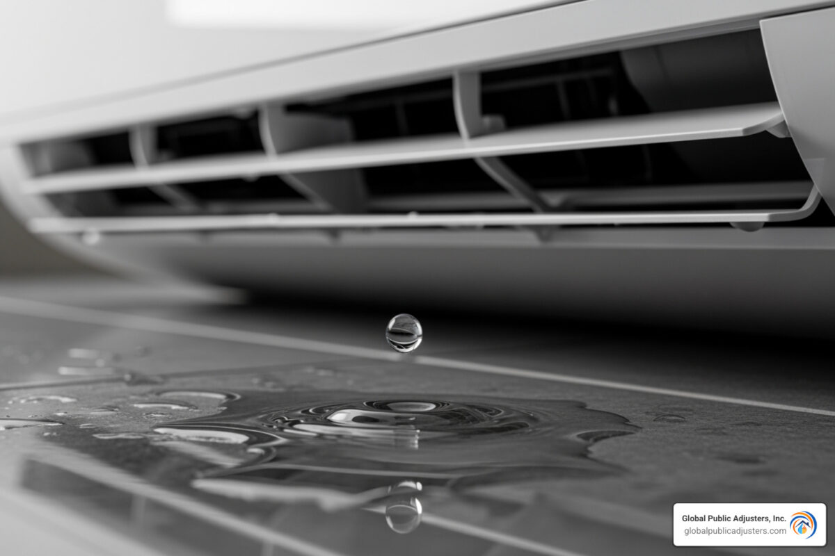 water leak in aircon