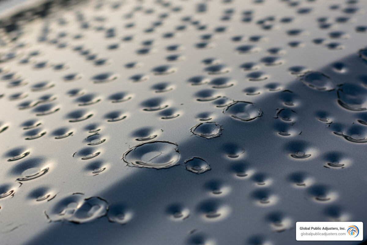 hail damage estimate sheet