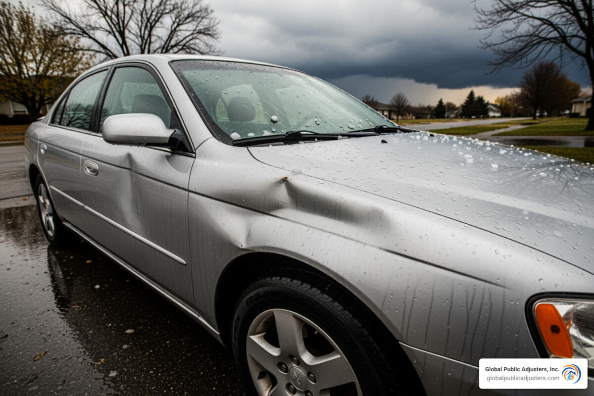 Auto hail damage claim