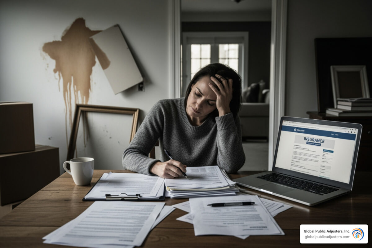 Public adjuster insurance claim