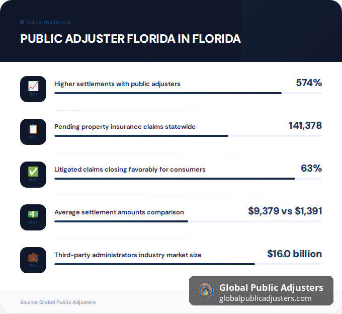 Key facts about public adjuster florida in Florida