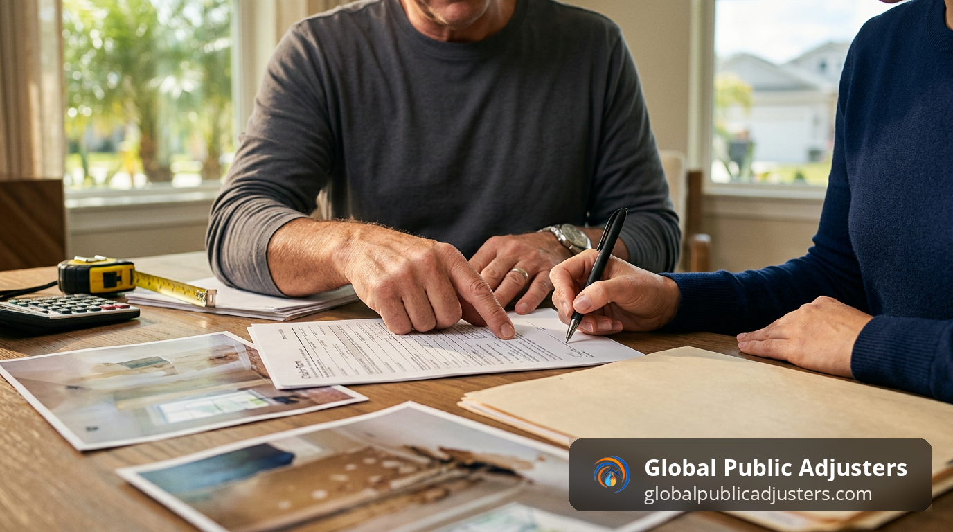 how to file a public adjuster claim in Orlando