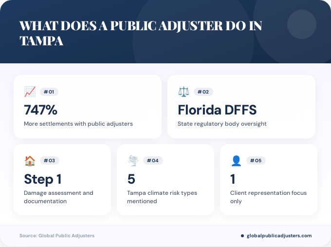 Key facts about what does a public adjuster do in Tampa