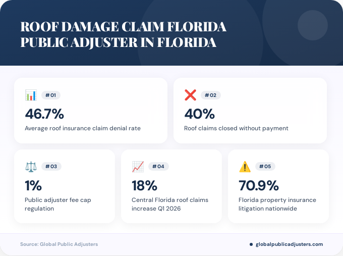 Key facts about roof damage claim florida public adjuster in Florida
