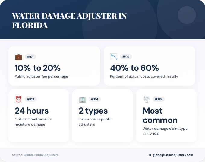 Key facts about water damage adjuster in Florida