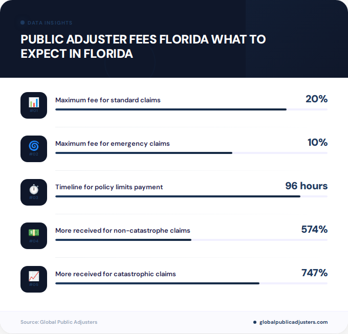 Key facts about public adjuster fees florida what to expect in Florida