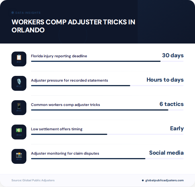 Key facts about workers comp adjuster tricks in Orlando