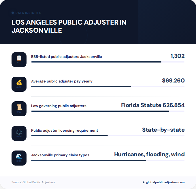 Key facts about los angeles public adjuster in Jacksonville